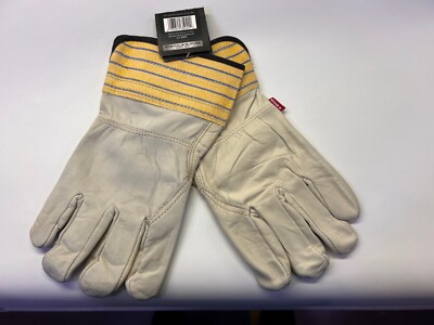 TWO PAIR of  BDG 40-1-2525-X2L Leather Gloves Blue / Pearl / Yellow Size 2XL