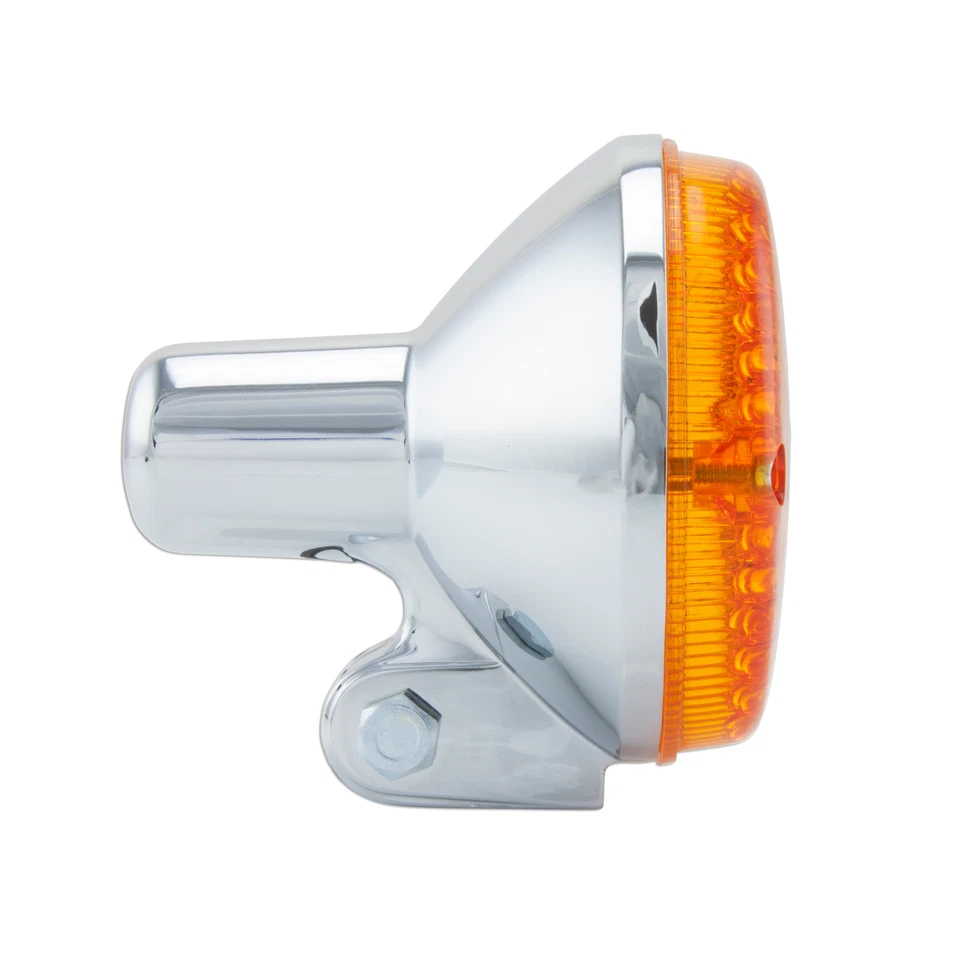 Amber Retro For Kawasaki Police KZ 1000 78-05 2x Front Rear Turn Signal Marker - Image 4 of 4