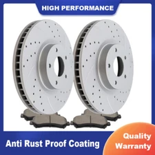 Front Disc Rotors & Ceramic Pads for 2009-2014 2016 2017 2018-2022 Nissan Maxima