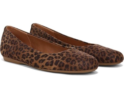 Dr. Scholl's Wexley I0564F6207 Ballet Flat Women's 9 Brown Leopard Slip On PQ456
