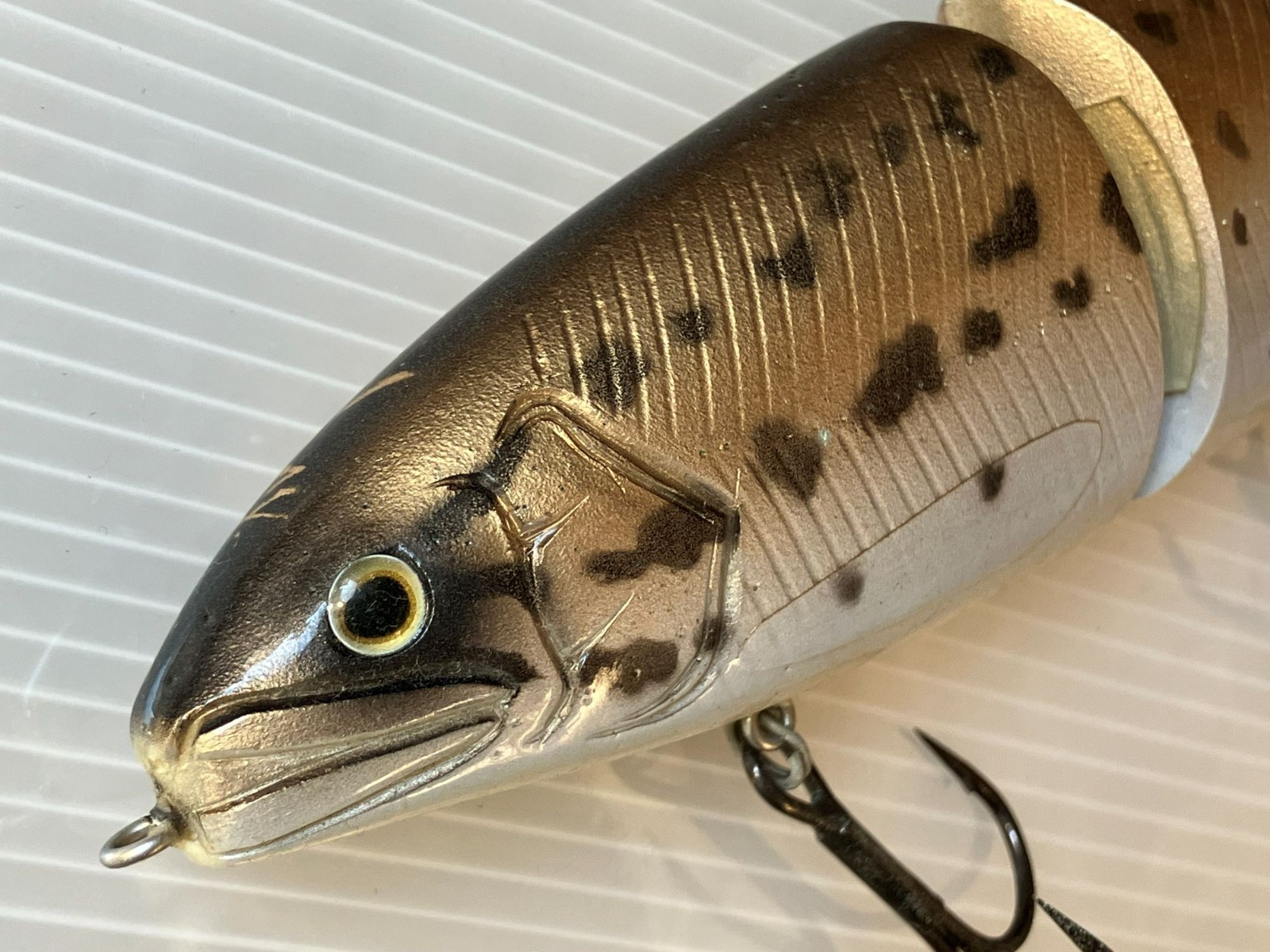 Handmade 3-Jointed Bass Swimbait | Kurouto Lures Japan | Rare Big Bait - Image 4