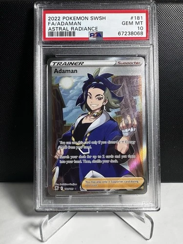 Pokémon! PSA 10 Adaman 181/189 - 2022 Astral Radiance - FA Trainer - Gem Mint