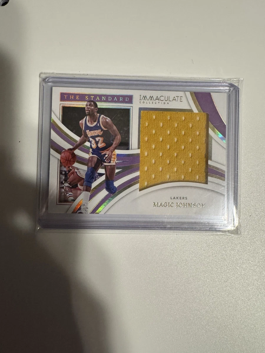 Panini Magic Johnson Basketball Autographed Sports Trading Cards
