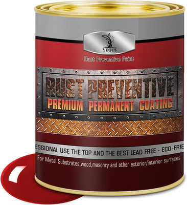 Water-Based Metal Anti-Rust Paint, High Gloss Red 16 Fl Oz, Metal Primer and Pro