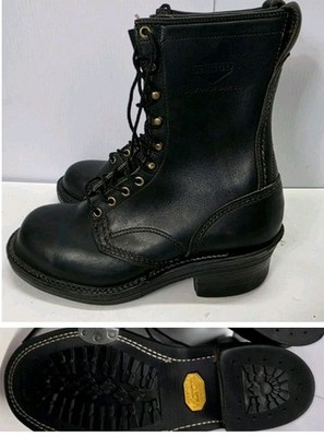 Wesco 9 Rare Vtg 90 s Jobmaster Old Logo Boots LkNew Size 9 US safty Toe USA 
