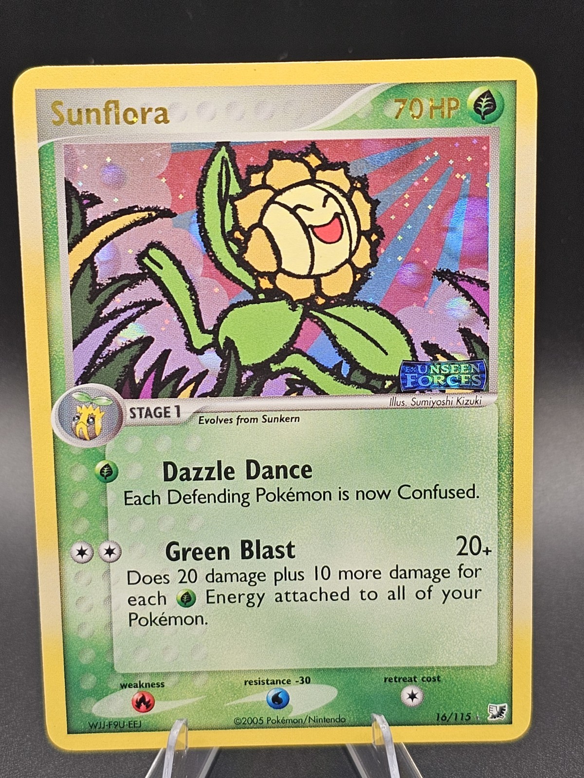 Sunflora 16/115 EX Unseen Forces Reverse Holo Rare Eng NM