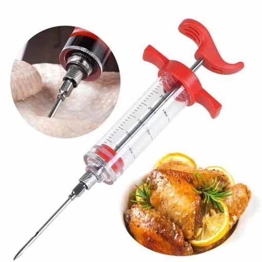 Jeringa barbacoa condimento picnic 50 ml filete adobo comida 1-6 piezas inyector comida Foto 3 de 4