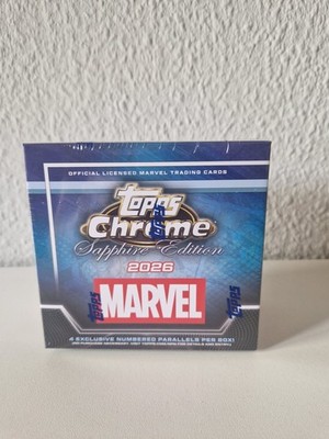 2026 Topps Chrome Marvel Comics Sapphire Edition - Hobby Box - Pre order - NEU 
