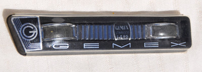VINTAGE NOS GEMEX SILVER, BLACK ALLIGATOR LEATHER EXPANSION WATCH BAND, USA