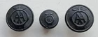 3 x Early AA Automobile Association Black Horn Buttons