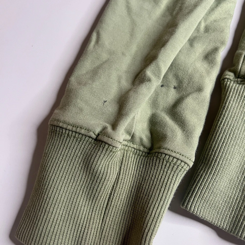 Chaqueta con Capucha Coogi Couture Para Mujer XL Verde Bordada Estrás Alas Rosas Foto 4 de 4