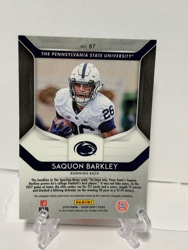 2019 Panini Prizm Draft Picks #87 Saquon Barkley