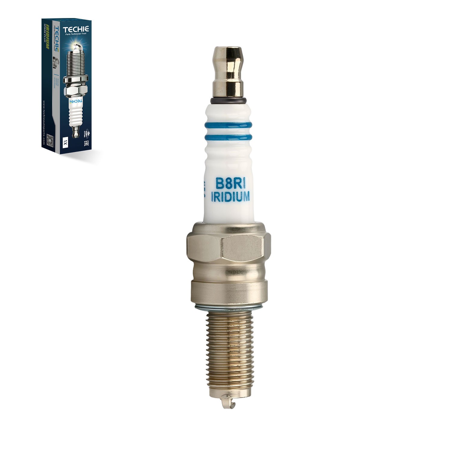  TECHIE T-B8RI Spark Plug Replace for NGK CR8EIX DENSO IU24 fit for Yamaha YFM