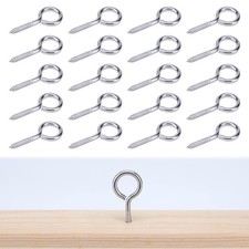 20 Pcs 2 Inch Eye Hooks Screw Eye Pins for Hanging Indoor Outdoor Use