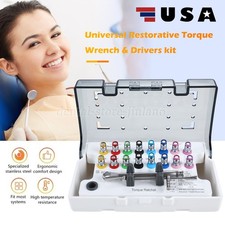 1SET Dental Implant Torque Wrench Kit 15-60NCM-16Pc Universal Ratchet Screwdrive