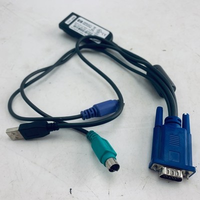 HP 520-439-505 KVM PS2/USB RJ45 Virtual Media Adapter Interface Cable