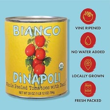BIANCO DINAPOLI TOMATES ENTEROS PELADOS 28 OZ
