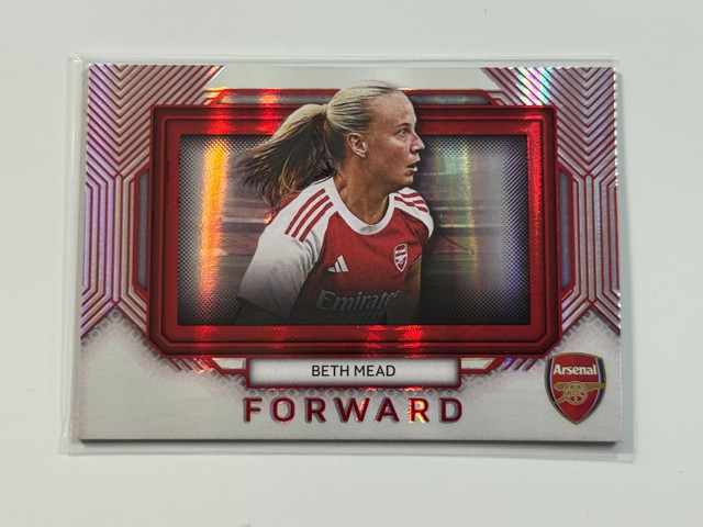 2025-26 Futera Platinum Arsenal Landscape Red #34 Beth Mead 18/39