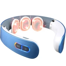 Electric Heating Cervical Neck Massager Muscle Pulse Relax Massage Pain Relief