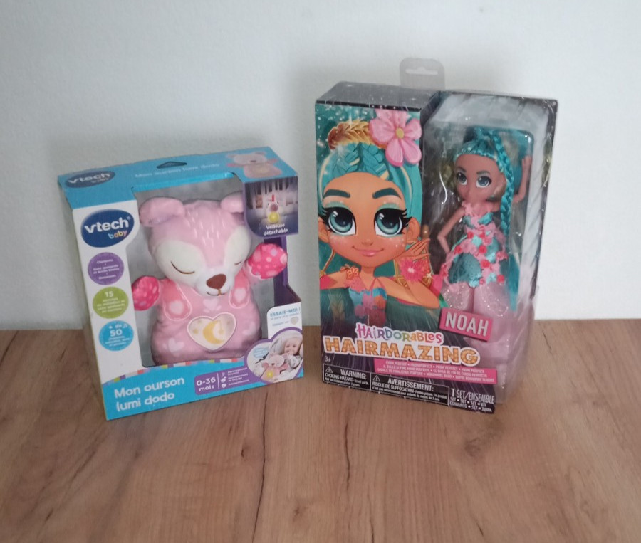 Lot jouets Vtech sommeil bébé et poupée créative contre l'ennui