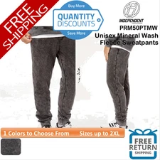 🔥 Independent Trading Co. Mineral Wash Fleece Sweatpants Up To 2XL PRM50PTMW