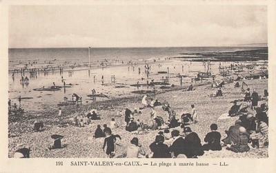 76 Saint-Valéry-En-Caux, the beach at low tide.  55898