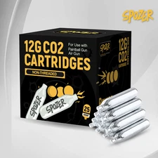 12g CO2 Premium Gas Capsules Cartridges Spozer Standard Size For Airsoft BBS