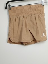 New 35 Jordan Girls  Jumpman High Flying Shorts Size SM Legend Brown