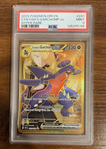Cynthia's Garchomp ex graded PSA 9 for sale on eBay