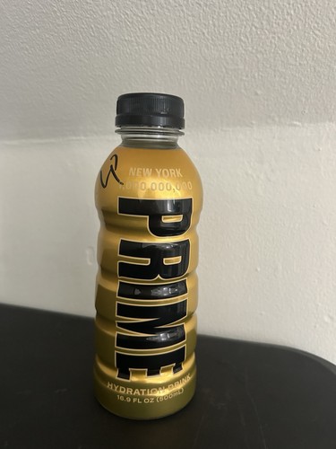 Sealed Prime Hydration New York NYC Gold 1 Billion Bottle Drink Unopened Limited