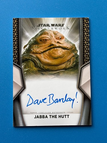 2025 Topps Star Wars Masterwork David Barclay Jabba The Hutt Auto A-DB