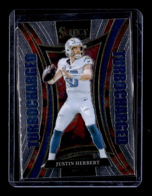 2024 Panini Select #9 Justin Herbert Turbocharged Los Angeles Chargers