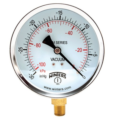 #ad Winters Pem Series Brass Pressure Gauge Dual Scale Psi Kpa Vacuum 40Mm To 100Mm $31.39