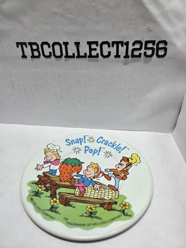 1983 Kellogg Company Snap, Crackle, And Pop Collectible Plate