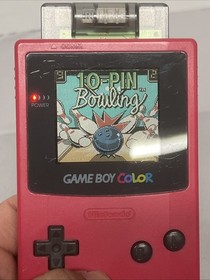 Nintendo Game Boy Color CGB Berry Pink Magenta Handheld Console - TESTED
