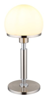 GLOBO Lighting Tischleuchte HAKU DH 18x40 cm silber Tischlampe