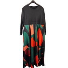 XPluswear womens  Dress Maxi Plus Size Long Sleeved Pockets Size 5XL  free pp