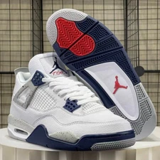Men's Shoes  Jordan 4 "Midnight Navy" Men's Mid Top Retro Basketball