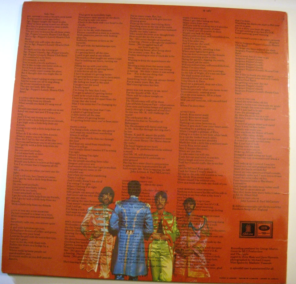 The Beatles - Sgt. Pepper's Lonely  Hearts Club Band - Stereo LP 1967 Odeon/EMI - Bild 2 von 2
