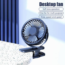 Fan Desk Clip Portable Usb Small Air Circulator Cooling Camping Stroller