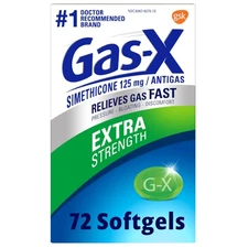 Gas-X Extra Strength Gas Relief Softgels with Simethicone 125 mg for Bloating...