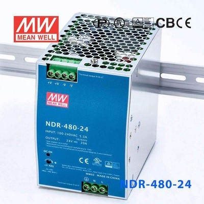 MEAN WELL NDR-480-24 Power Supply - USA Stock
