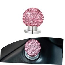 Bling Car Engine Start Button Cover, Sparkly Rhinestone Round Ball 1 PC Pink