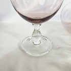 Dansk Hanna Smoky Purple Amethyst Bowl Clear Stem Wine Water Tea Compote Goblets — photo 7