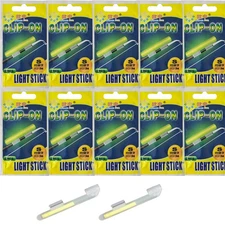 20 PCS Clip On Fishing Glow Sticks for Rod Tips Fishing Pole Glow Tips