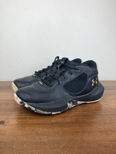 Under Armour Lockdown 6 Black Athletic Shoes 3025618-003 Unisex Kids Size 2Y
