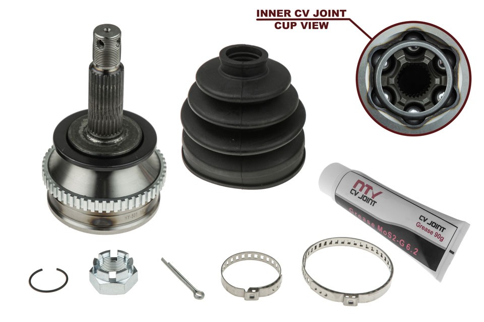 Nty Outer Cv Joint For Hyundai Santa Fe 00- Sonata Ef 99-05 +Abs=52T - Image 13