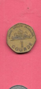 HAITI HAITIAN KM155a 2000 VF-VERY FINE CIRCULATED OLDER GORDE COIN