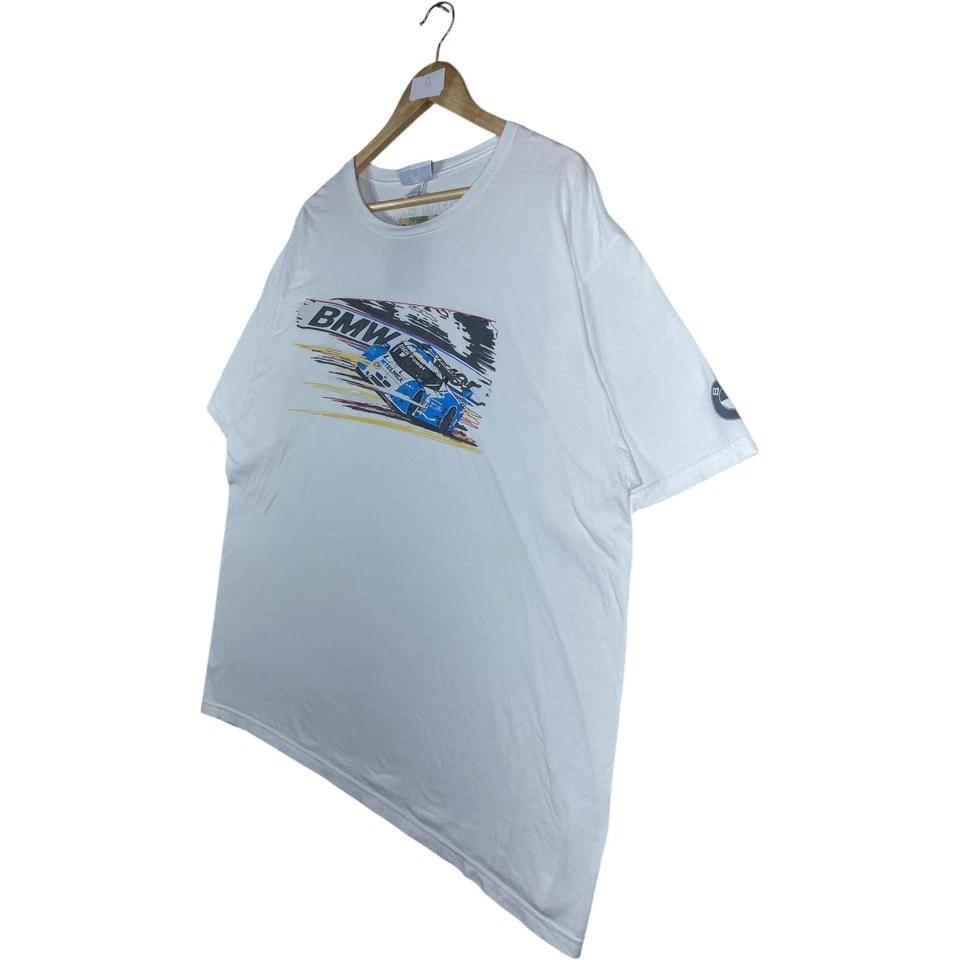 Camiseta vintage BMW Racing blanca para hombre 2XL Foto 3 de 4