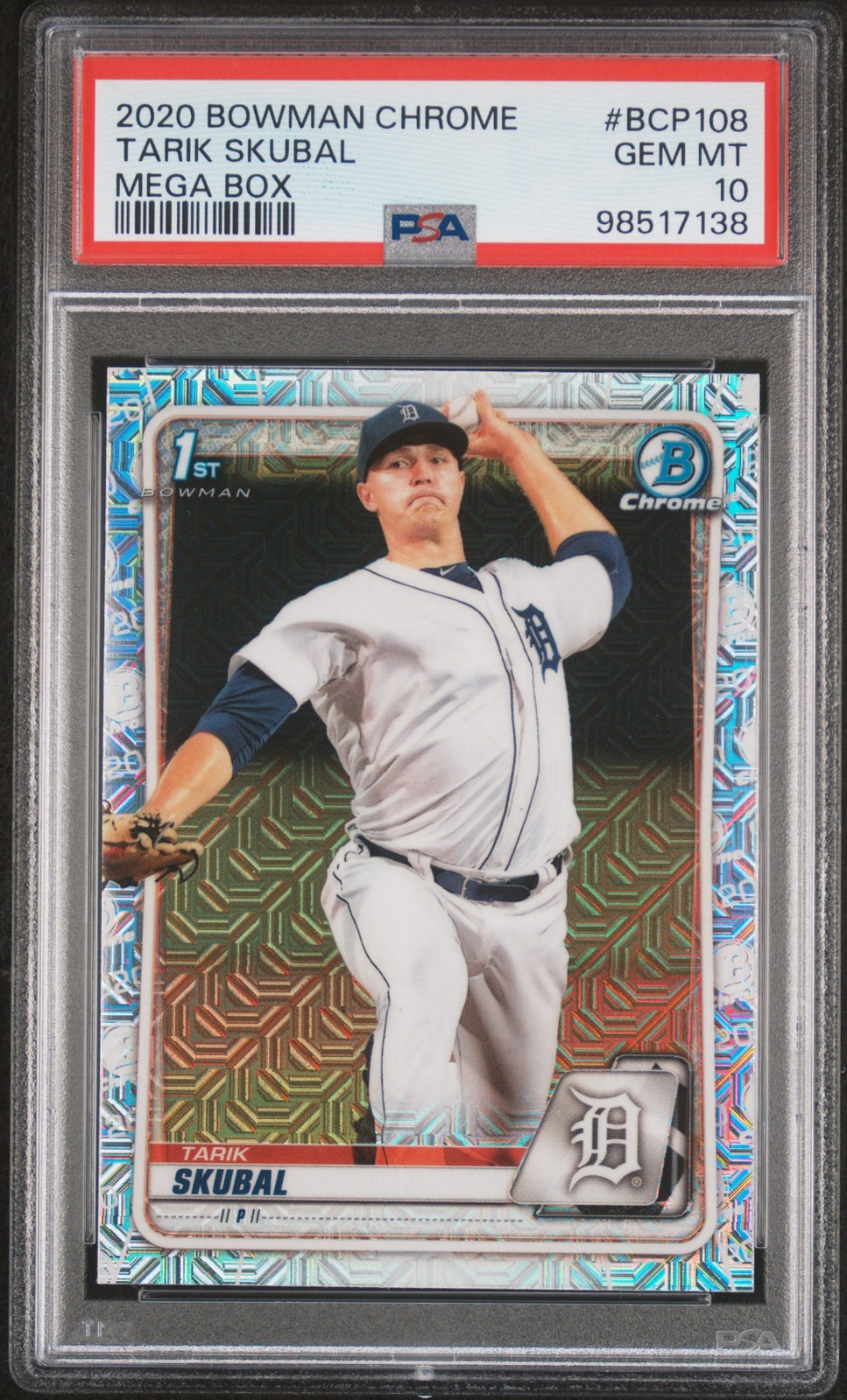 2020 BOWMAN CHROME MEGA BOX #BCP108 TARIK SKUBAL PSA 10